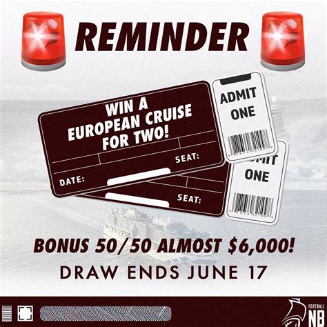Football New Brunswick 50/50 Draw Dates.